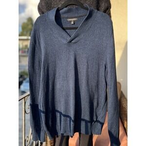 Banana Republic Men’s V-Neck Pullover Sweater Blue Size XL